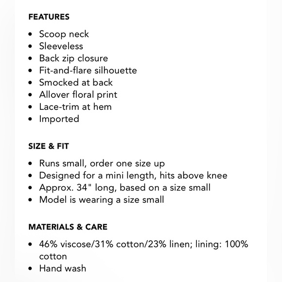 New Agua Bendita Kristen Meraki Dress size Large - Picture 16 of 16